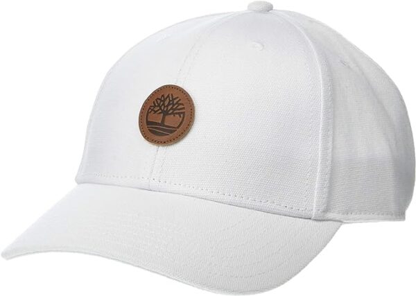 Timberland Men's Baseball Cap with Leather Patch Logo - Image 2