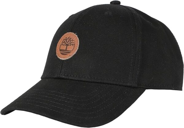 Timberland Men's Baseball Cap with Leather Patch Logo - Image 3