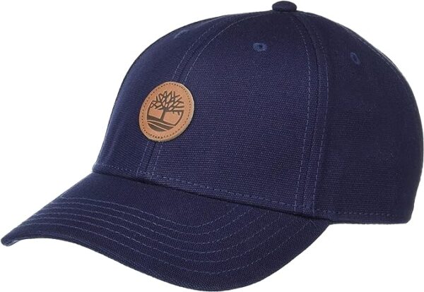 Timberland Men's Baseball Cap with Leather Patch Logo